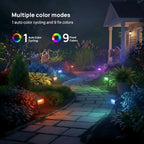 Linkind Halloween Solar Spot Lights Outdoor Waterproof Multicolor 4 Pack