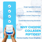 Pure Hydrolyzed Collagen Peptides (20 oz) – Unflavored Collagen Powder – Grass-Fed, Pasture-Raised – Non-GMO, Gluten-Free – Keto & Paleo Friendly – GMP Certified – Easy to Mix