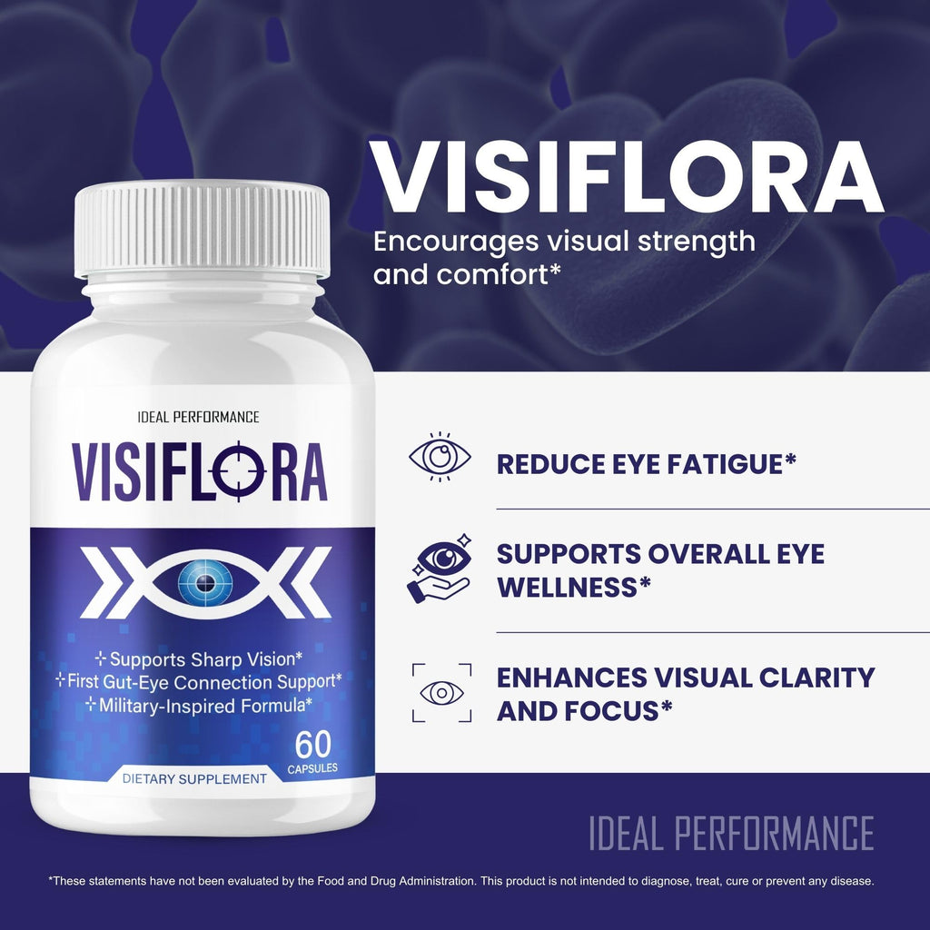 VisiFlora Capsules, Official VisiFlora Health Supplement Pills - Maximum Strength, All Natural Visual Wellness & Crystal Clear View, Premium Visi Flora Advanced Eye Support Reviews (60 Capsules)