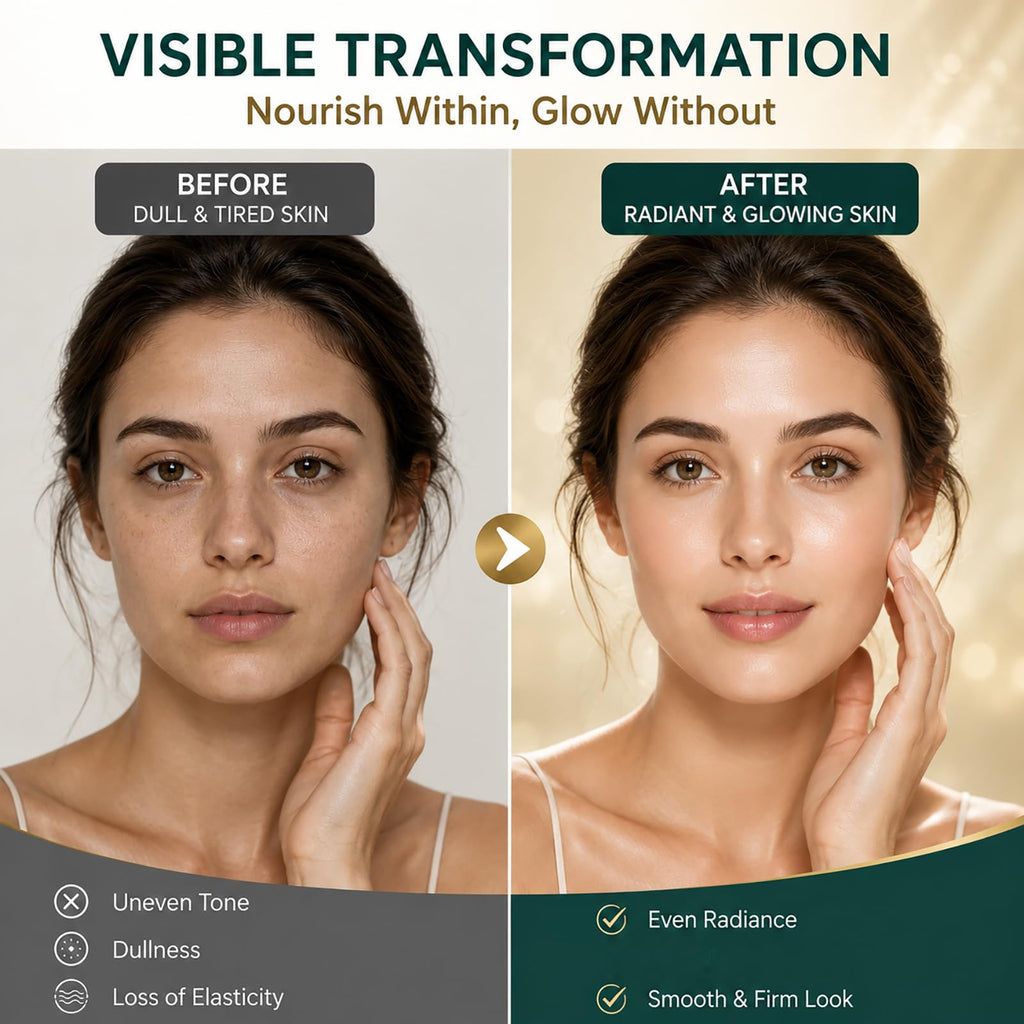 HEIDELUX Elastin Peptide Skin Tightening Formula, 1000mg Per Serving, Skin Firmness & Elasticity Support, Beauty Formula for Daily Use, 90 Capsules