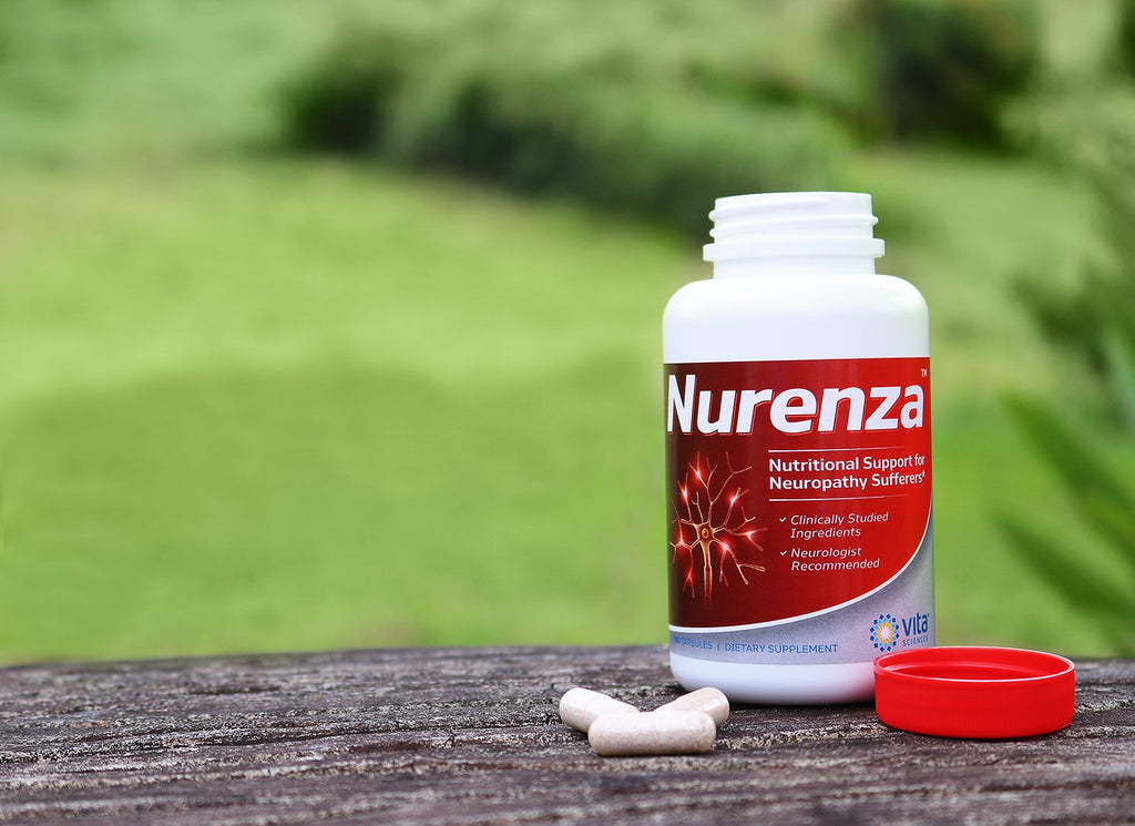 Vita Sciences Nurenza Neuropathy Supplement for Nerve Health and Fast Repair. Natural R-ALA Form 40x Strength with Vitamins and Antioxidants to Renew and Revitalize Feet, Hands, Legs, and Toes. 60 Ct.