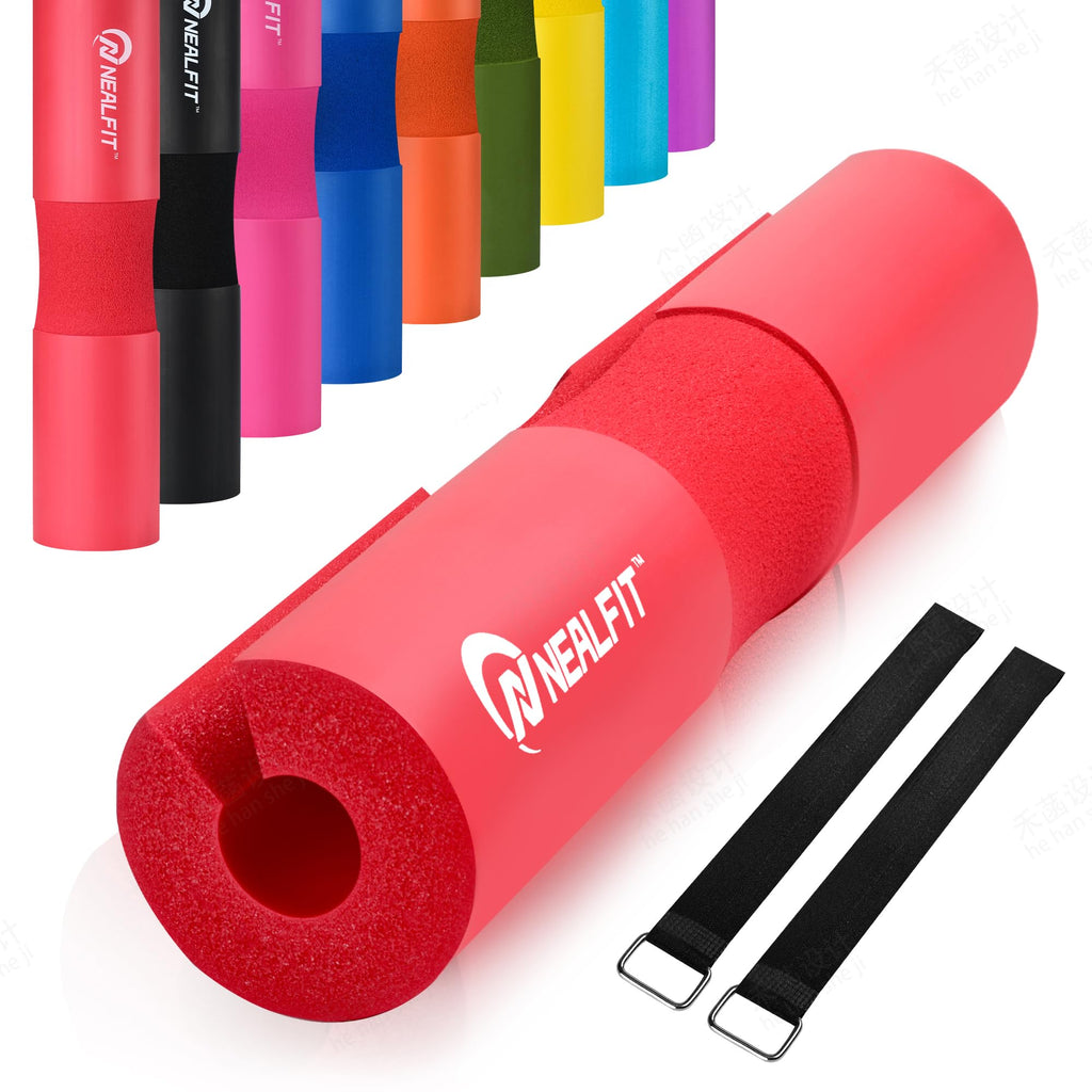 NEALFIT Barbell Pad Squat Pad for Squats���Squat Bar Pad���Great for Weightlifting,Lunges and Hip Thrusts���Foam Sponge Pad���Fit Standard and Olympic Bars Perfectly