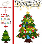 Montessori Felt Christmas Tree for Toddlers, Felt Christmas Tree for Kids, 2026 New Oversized Hanging Xmas Gifts, with Lights