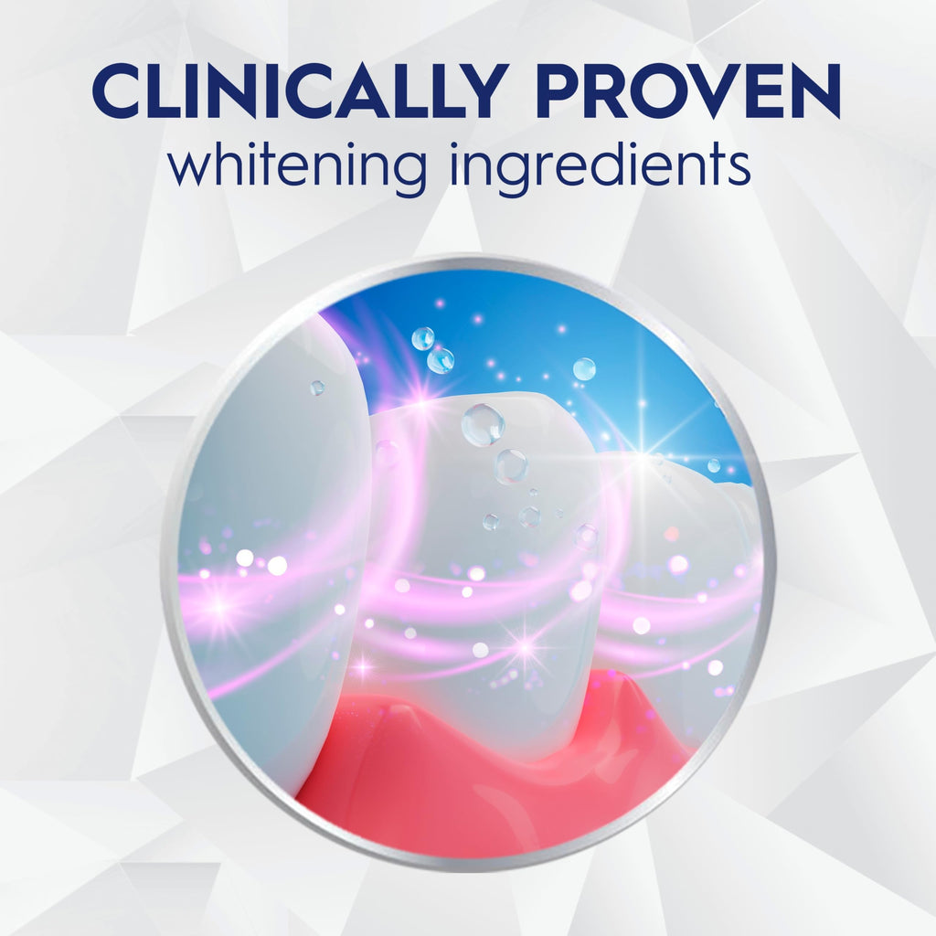 Crest 3D White Brilliance Bright Mint Teeth Whitening Toothpaste, 4.3 oz Pack of 3, 100% More Surface Stain Removal, 24 Hour Active Stain Prevention, Whiter Teeth in 3 Days