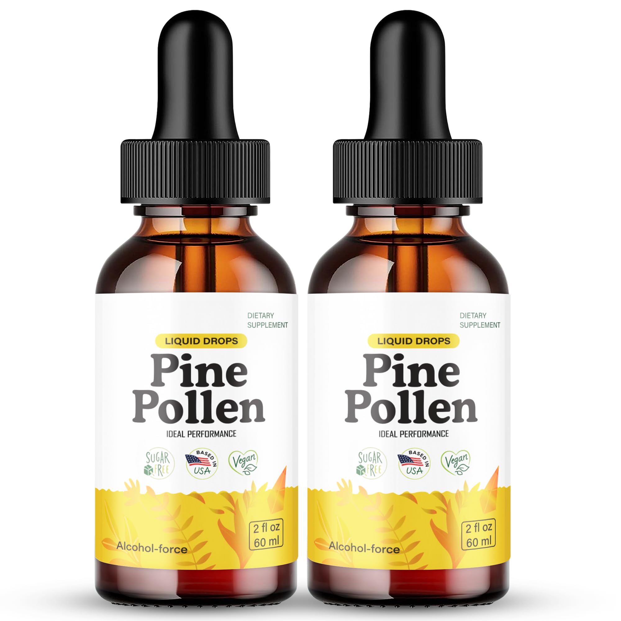 IDEAL PERFORMANCE Pine Pollen Drops, PinePollen Droppers Reviews (2 Pack)