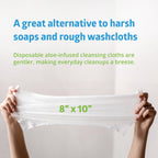 Medline FitRight Aloe Personal Cleansing Cloth Wipes, Scented, 576 Count, 8 x 12 inch Adult Large Incontinence Wipes