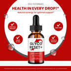 Glyco Reset Drops, Official GlycoReset Supplement with All Natural Ingredients - Maximum Strength, Advanced Formula Droppers for Overall Health & Wellness, Premium Glyco Reset Support Reviews (5 Pack)