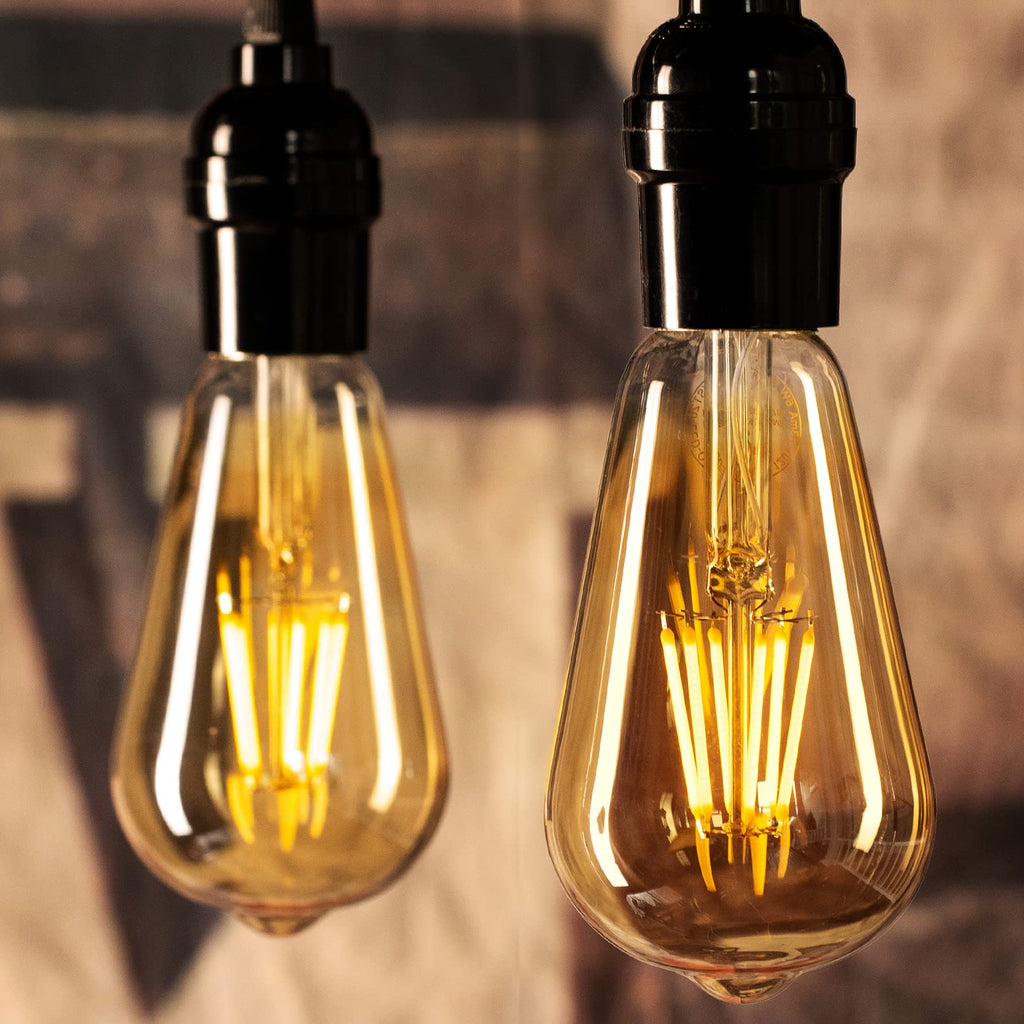 Brightown Edison Bulb, Dimmable 6W E26 LED Bulbs 60 Watts Equivalent Warm White, 6 Pack