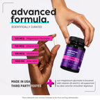 Magnesium Glycinate 1160mg + Aloe Vera, D3 & K2 Complex 90 Capsules - High Absorption, Non-Laxative - Supports, Muscle Function & Healthy Metabolism Chelated Formula