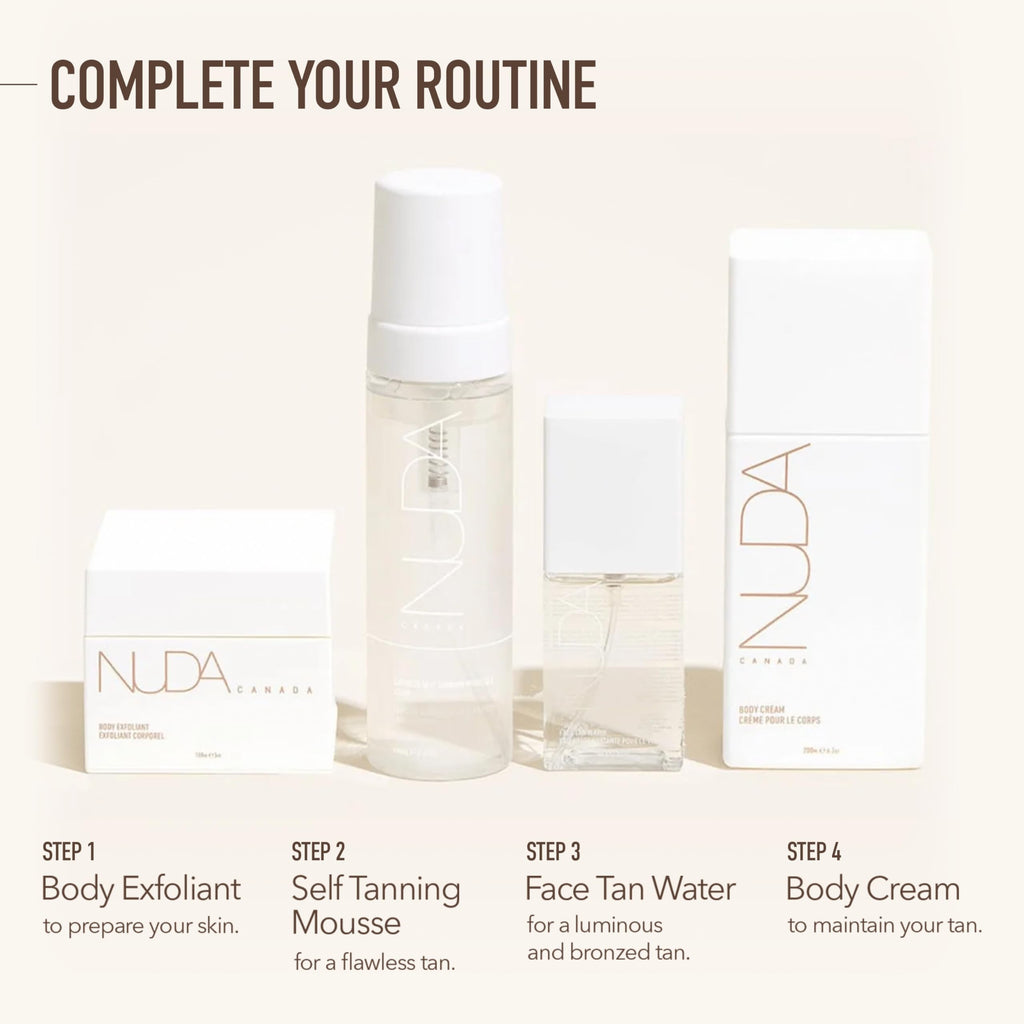 Nuda CloudMist Face Tan Water | Buildable Facial Tanning Mist for Light to Medium Complexions | Infused with Vitamins and White Tea & Rosehip Extracts | Lightweight, Bronzer-Free Formula, (2.5 Fl Oz)