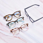 OPTOFENDY Oversized Blue Light Blocking Glasses for Women, Anti Eyestrain & UV Protection Square Computer Eyeglasses