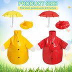 Yeyeplum 2 Set Summer Porch Goose Outfit,Red Yellow,23 Inches,Classic