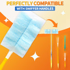 Senowi 30 Count Electrostatic Duster Refills Compatible with Swiffer Duster, Multi-Surface Dusting Refills, Microfibre Dusters for Cleaning, Unscented