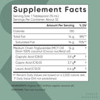 Sports Research® Organic MCT Oil 16oz - Full Spectrum (C8, C10, C12) Sourced from Coconut Oil - Keto Brain & Body Fuel* - Vegan Certified · Non-GMO · Informed Choice Certified - Unflavored