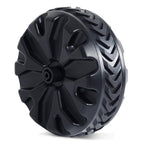 PORTAL Wagon Wheels Replacement 8" Diameter X 3.4" Wide for Utility Wagon Cart, Plastic Wheels with TPR Tread Outdoor Garden Carts Replacement Parts