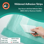 MILDPLUS Bed Pads with Adhesive Strips 30''X36'', 10 Count Chucks Disposable Underpads Extra Large Thicker Incontinence Pads for Unisex Adult, Senior, Kids and Pet (with Adhesive )