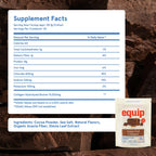 Equip Foods Grass Fed Collagen Powder | Hydrolyzed Bovine Collagen Peptides with Amino Acids | Prime Beef Collagen for Healthy Joints, Skin & Nails | Non-GMO, Paleo Friendly | 30 Servings, Chocolate