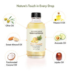 Soothing House Sweet Pineapple Body Oil - Moisturizing Body Oil for Soft, Glowing Skin with Almond & Jojoba Oil (4 fl oz)