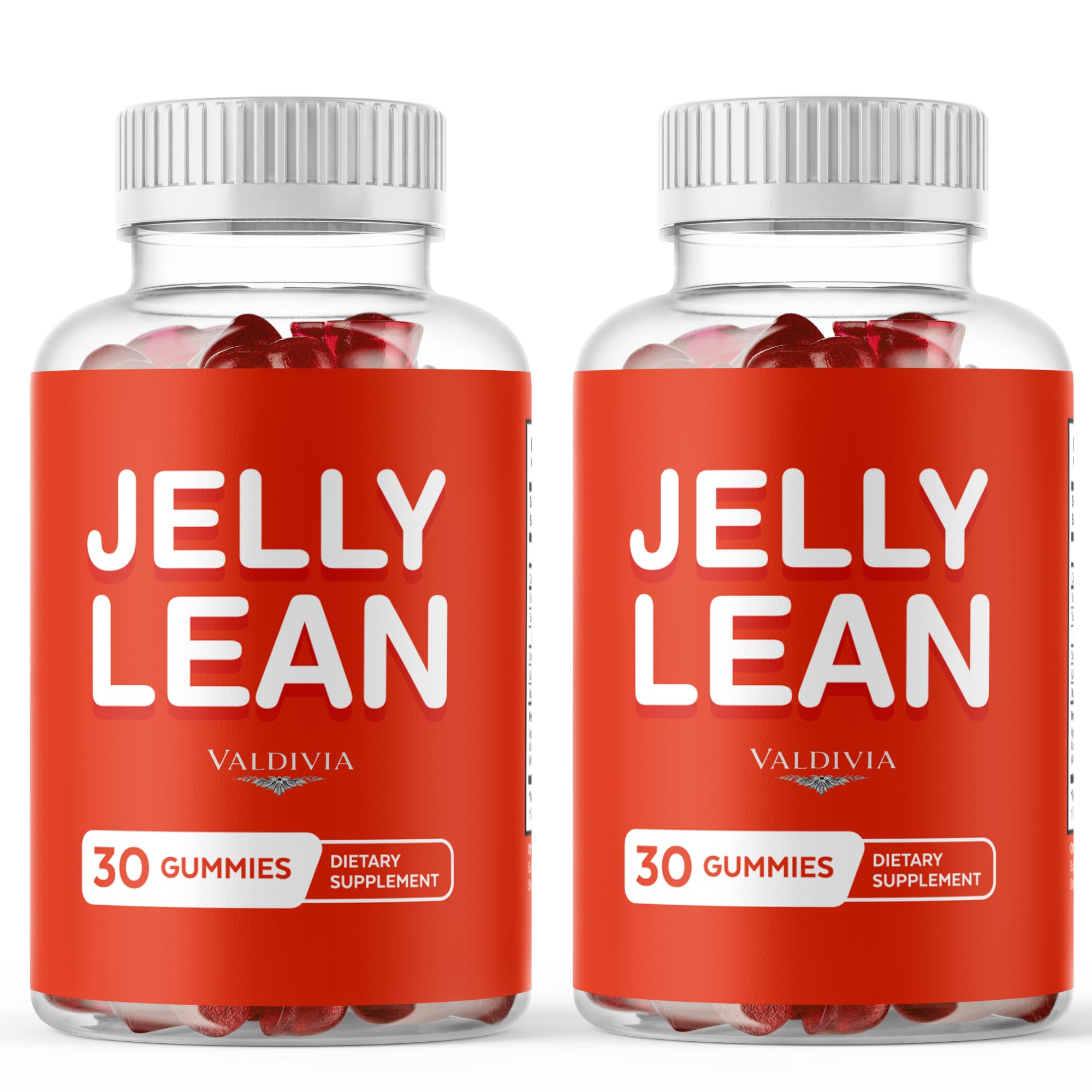 (2 Pack) Jelly Lean Gummies - Official Jelly Lean Gummys Advanced Premium Formula Maximum Strength, All Natural Daily JellyLean Vitamins Support for Overall Health & Wellness, 60 Gummies for 2 Months