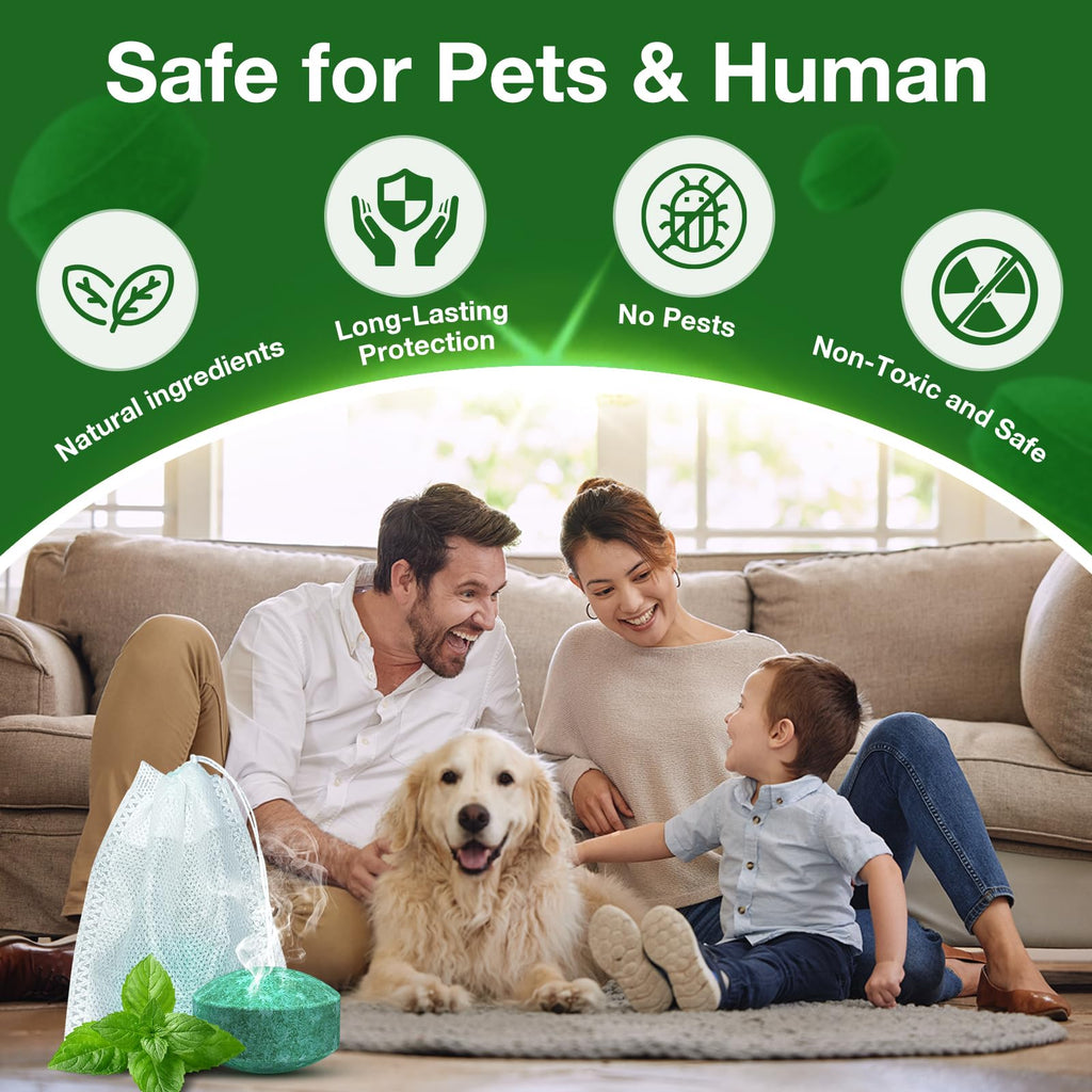 Mouse Rodent Repellent,25 Pack Peppermint Oil Mouse Traps for Rat Mice, Ant, Roach, Spider, Squirrel, Nature Mouse Deterrent for Indoor Outdoor Use, for Garden & Home, Family & Pet Safe GR