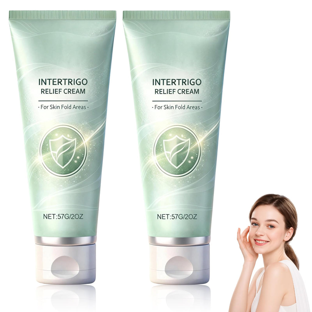 EOIRULA 2PCS Intertrigo Cream, Chafing & Moisture Barrier Cream with Zinc Oxide & Undecylenic Acid, Helps Soothe Irritated Skin and Reduce Friction, Non-Steroid Formula for Daily Use