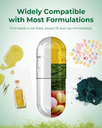 MéipaLien Vegan Separated Capsules Size 00,1000 Count Empty Premium Veggie Capsules Separated, Empty Pill Clear for Vegetarian DIY Supplements