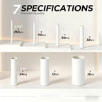 5:1 Heat Shrink Tubing Kit 500 PCS, Industry-Leading 5:1 Ratio Shrink Wrap Tubing Adhesive Lined, Heat Shrink Wire Connectors, Marine Grade Dual Wall, Waterproof Electrical Wire Tube Connectors(White)