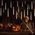Leejec 20Pcs Floating Candle with Wand Remote, 6/18H Timer, Halloween Decor