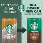 Starbucks Espresso & Cream Light, 6.5 Fl Oz Cans (Pack of 12)