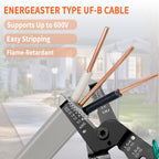 Energeaster 12/2 UF-B 50FT Solid Underground Feeder Direct Burial Cable