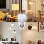 Gupuzm A19 LED Remote Control Bulbs, 800LM 9W, Equivalent to 60W Bulbs, Dimmable Bulb with Remote Control 3000K-6000K, E26 Base, CRI 80+,2.4GHz, Lifespan Over 25,000 Hours (9W-1 Remote-1 Bulb)