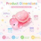 LIFCIUSO 30 Pcs Medium Glow in The Dark 3D Resin Turtles Miniature