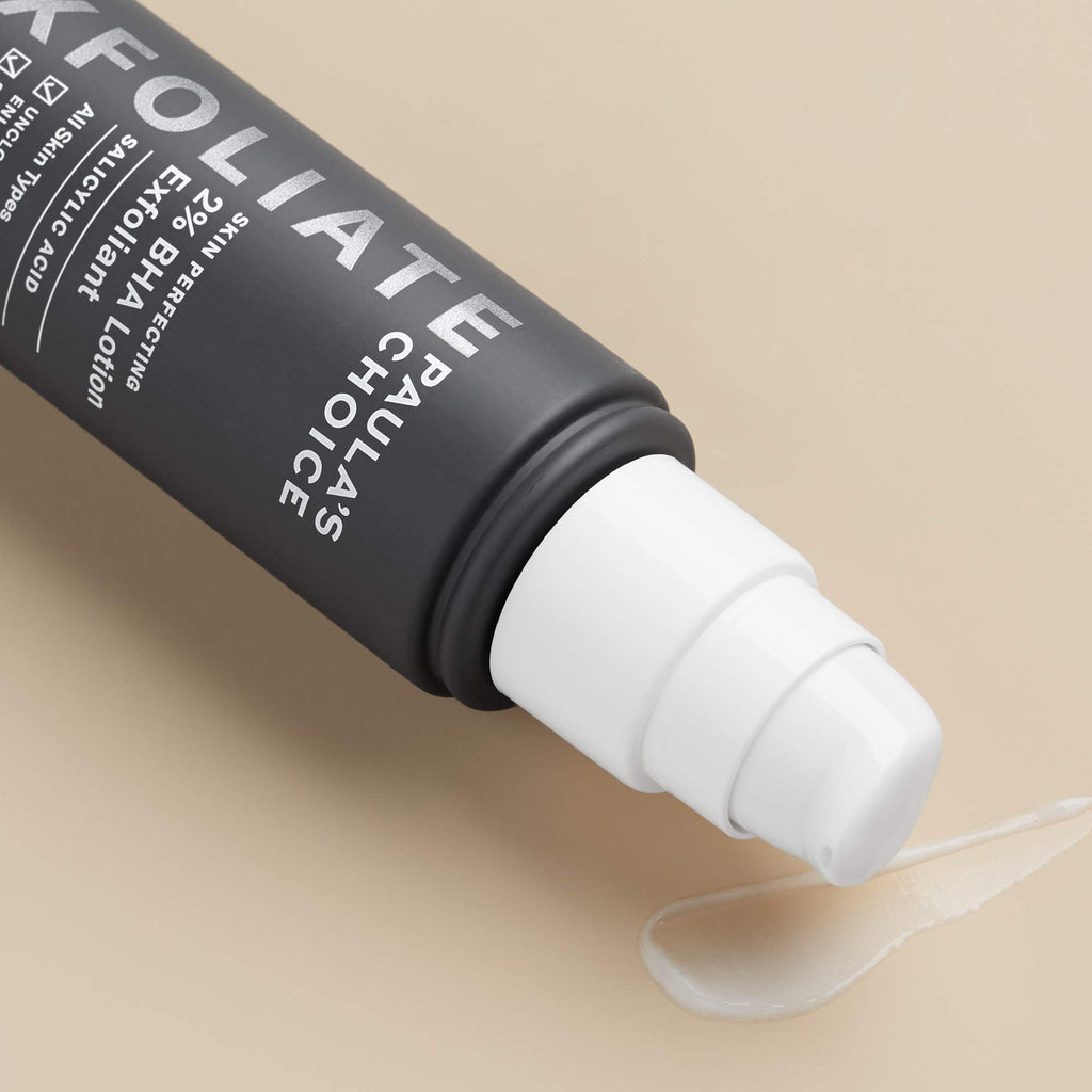 Paula's Choice SKIN PERFECTING 2% BHA Exfoliant Lotion, Salicylic Acid Exfoliant-Facial Exfoliator for Enlarged Pores, Wrinkles & Fine Lines, Suitable for Blackhead-Prone Skin, Fragrance-Free, 3.3 Oz.