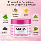 JINMAO Adeus Crema Brasileña – Intensive Multifunctional Body Treatment, Pink Stretch Mark Cream with Arnica, Ginger, Caffeine & Green Tea for Smooth, Elastic Skin – 300g