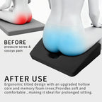 FoKon Gel Wheelchair Seat Cushion,Bed Sore Cushions for Butt,hemorrhoid Pillow,Sciatica,Back,Coccyx,Pressure Sore/Ulcer Pain Relief Butt Pillow,Ergonomic Chair Cushion, Anti-Slip&Washable Cover(Blue)