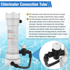 Upgraded 320 Pool Chlorinator Automatic Chlorine/Bromine Inline Feeder Compatible with pentair Rainbow 320 Chlorinator, R171096 Feeder for Various Online and Offline Pools and spa Centers