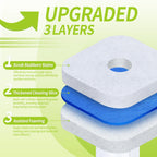 Toilet Bowl Cleaner Wand Refills Compatible with CLOROX, 63 Count Disposable Toilet Brush Refills, Replacement Heads for Toilet Cleaning System