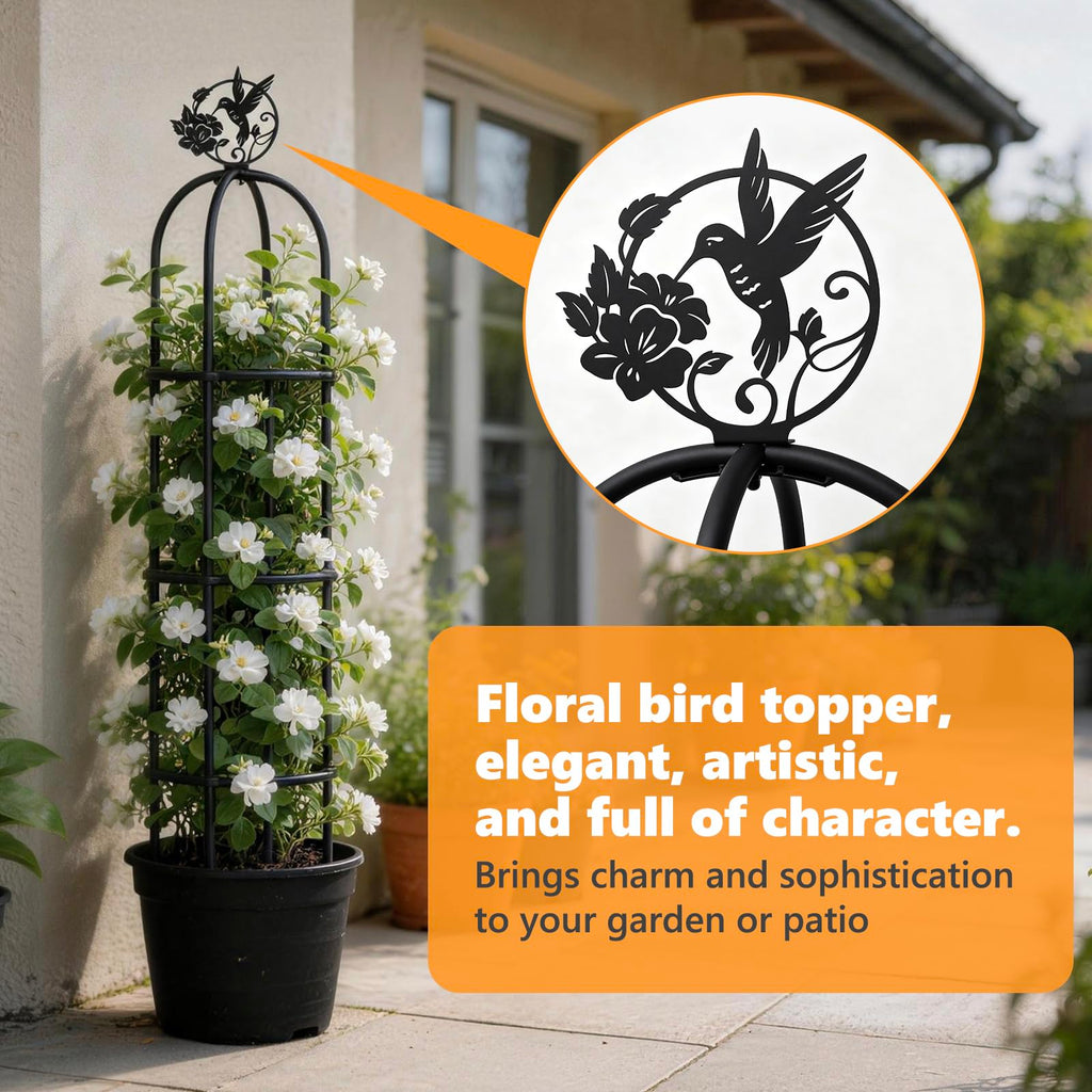 Elegant Outdoor Garden Trellis for Climbing Plants with Premium 100% Metal
