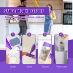 100 Pack Disposable WetJet Pads Refills for Swiffer Wet Jet Mop - Multi-Surface Floor Cleaning Mop Pads, Compatible with Swiffer Wet Pads Refill, 4 Layers Thickened & Durable | Heavy-Duty Absorbent