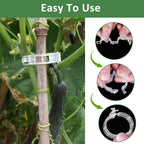 400 Pcs Plastic Trellis Plant Support Clips for Support, Grape and Tomato Vine, Vegetables Plants, Garden Clips to Grow Upright Makes Plants Healthier