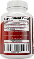 Purely Holistic Red Yeast Rice 1200mg with CoQ10 Supplement & Flush Free Niacin 120 Extra Strength Vegetarian Capsules – Advanced Healthy Heart Formula - Non-Irradiated, Citrinin Free