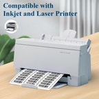 (500 Sheets, 15000 Labels) Sticker Paper, 1" x 2 5/8" Shipping Address Labels, 30 Per Page Self Adhesive Mailing Label for Laser and Inkjet Printers