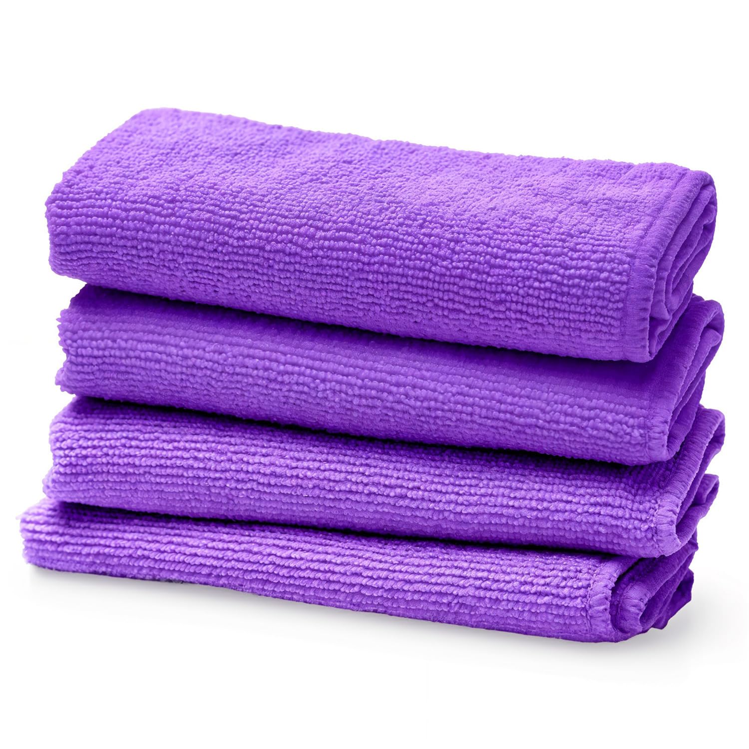 Screen Mom Screen Cleaner Purple Microfiber Cloths (4-Pack) - Microfiber Screens Cleaner Cloths, TV Cleaning Cloth for Electronic Cleaners, Laptop, Computer & Car Screens Cleaning Kit, TV Cleaners