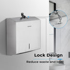 KSITEX Paper Towel Holder Dispenser Wall Mount,SUS304 Stainless Steel