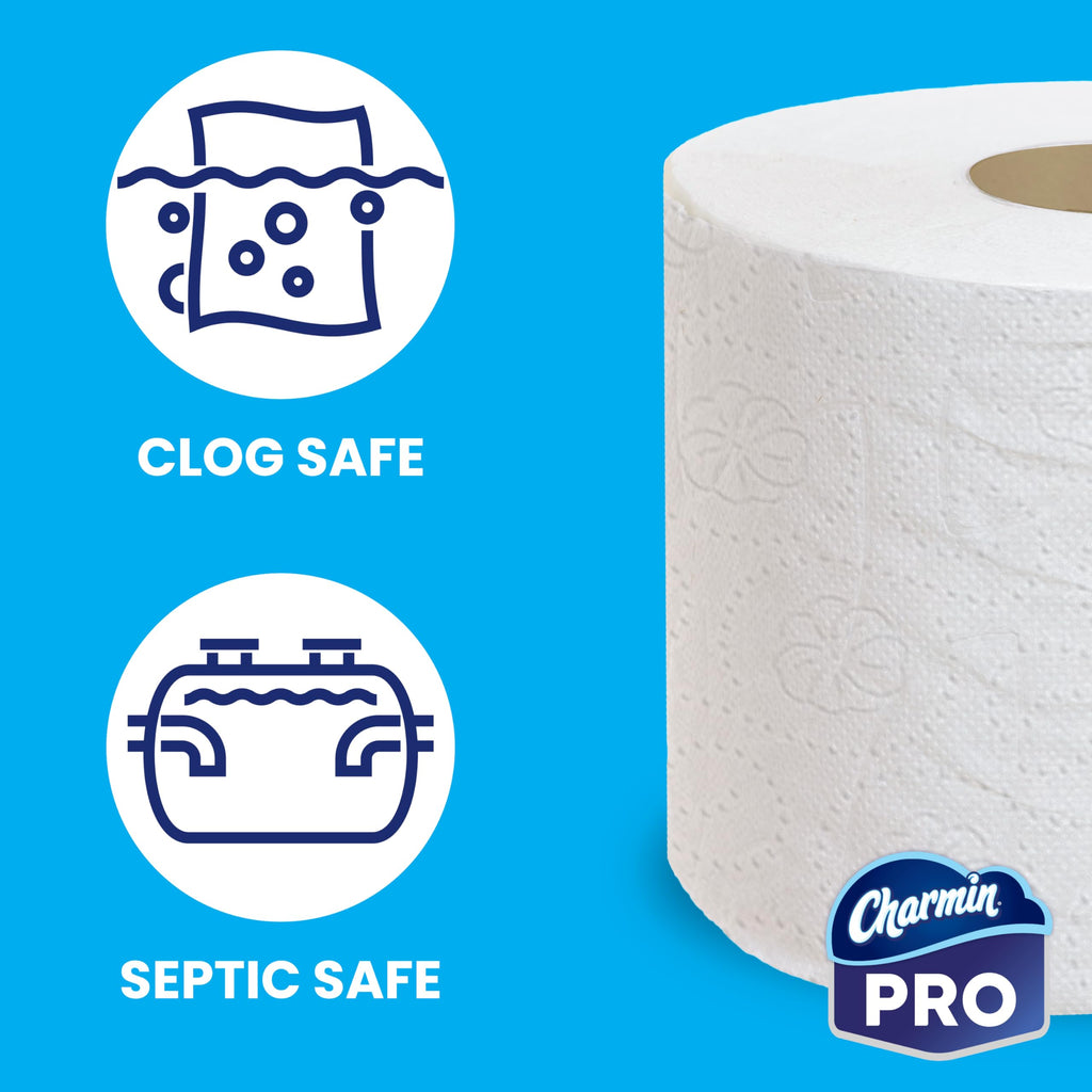 Charmin For Commercial Use Toilet Paper, Individually Wrapped, 2-Ply Standard Roll, 75 Rolls/Case, 450 Sheets/Roll
