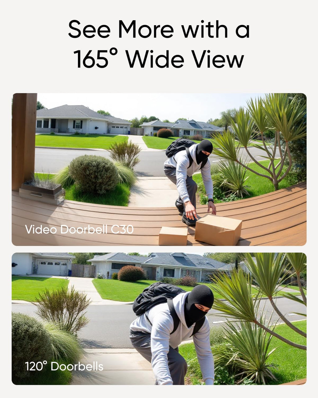 eufy Security Video Doorbell Camera C30, Battery Powered,2K FHD,165° Ultra-Wide View,Easy Installation, Live Video Call, AI Human Detection for People and Packages,HomeBase 3 Compatible,No Monthly Fee