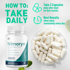 Trimoryn Capsules, Official Trimoryn Pills with All Natural Ingredients, Advanced Trimorin Wellness Support Supplement, Maximum Strength Healthy Lifestyle Vitamins for Women and Men (60 Capsules)