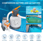 Shelprojsu 1.54 lbs Pool Filter Balls for Sand Filters Pump,Reusable Swimming Pool Filter Balls,Pool Filter Media Balls,Sand Filter Balls for Above & Ground Pool,Efficient Replace 50 lbs Filter Sand