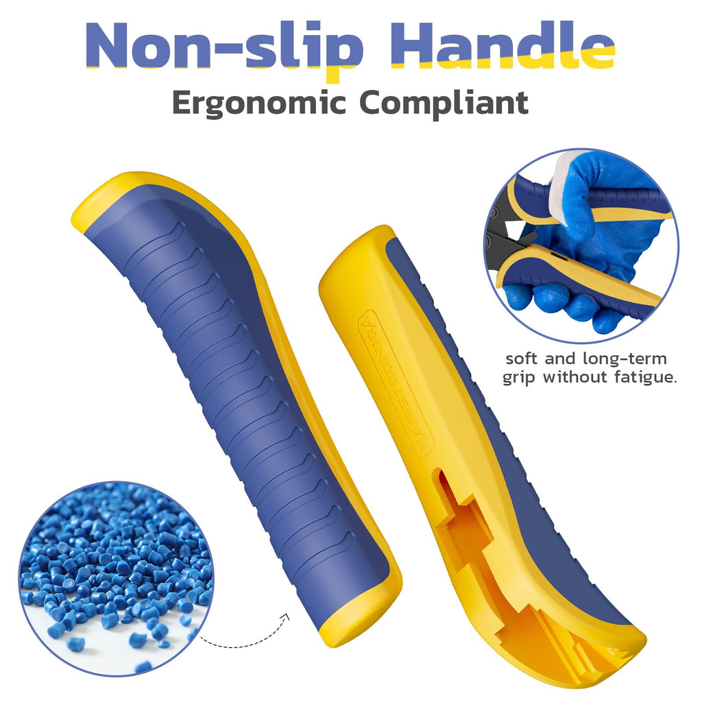 haisstronica Wire Stripper and Crimper Set, AWG 26-10 for Heat Shrink