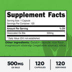 Primal Ox Bile (500mg) 120 Capsules, Gluten-Free, GMO-Free